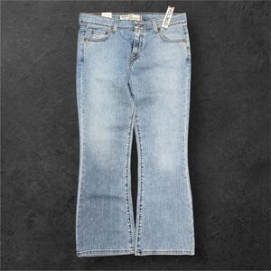 Levis 518 Superlow Boot Cut Jeans Women Juniors 13 Light Wash Denim Short NEW